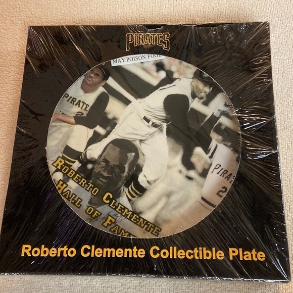 Roberto Clemente Collectible Plate Cornmiller-McCormick Pittsburgh Pirates NIB - Picture 1 of 6